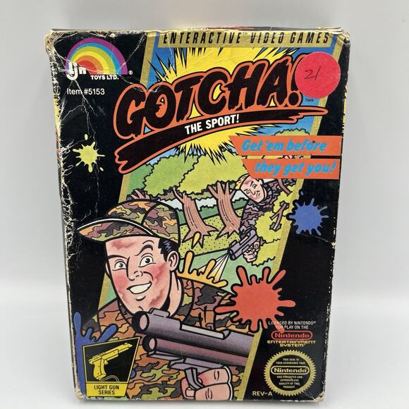 Gotcha! The Sport! (Nintendo NES, 1987) With Box - TESTED - Picture 3 of 13